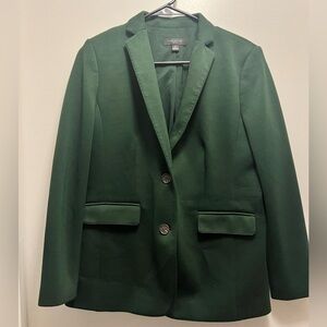 Ann Taylor Forest Green Blazer Jacket, Size 6P